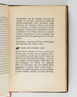 TZARA, Tristan; Francis PICABIA ( illustrator ). Sept manifestes Dada. quelques dessins de Francis Picabia.