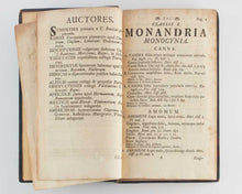 Load image into Gallery viewer, LINNAEUS, Carl. Hortus Upsaliensis exhibens plantas exoticas horto Upsaliensis Academiae a sese illatas, ab anno 1742, in annum 1748, additis differentiis, synonymis, habitationibus hospitiis, rariorumque desciptionibus. In gratiam studiosae juventutis. [[bmid:2124906d]]