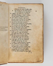 Load image into Gallery viewer, DANTE Alighieri; [Pietro BEMBO ( editor )]. Le terze rime. [ Title verso :] Lo’nferno e’l Purgatorio e’l Paradiso di Dante Alaghieri [ sic ].