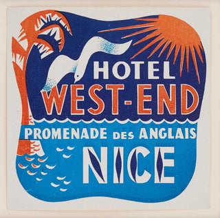 ANON. Hotel West-End, Promenade des Anglais, Nice.