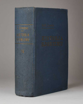 ZINEMAN, Jakób [TSINEMAN, Yankev, or Jakub]. Historja Sjonizmu - Pięć tomów - … (Od czasów najdawniejszych aż do najnowszych wydarzeń w roku 1935). [[bmid:2125086]]