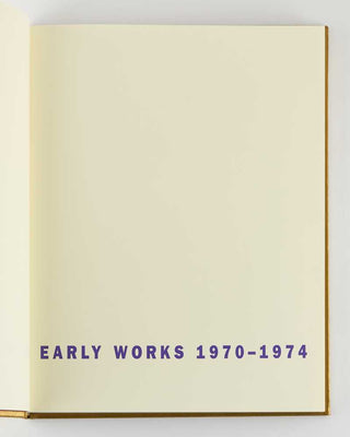 MAPPLETHORPE, Robert. Early Works 1970–1974. [[bmid:2125096b]]
