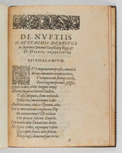Load image into Gallery viewer, [MOREL, Jean.] [ Drop-head title: ] De Nuptiis D. Eustachii de Refuge in supremo Senatu Consiliarii Regii &amp; D. Helenae de Bellievre.