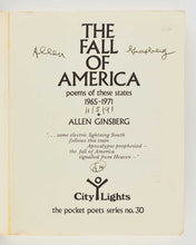 Load image into Gallery viewer, GINSBERG, Allen The Fall of America [[bmid:2125141a]]