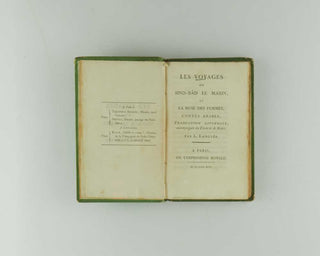LANGLES, Louis-Mathieu (editor and translator). Les Voyages de Sind-Bâd le marin, et la ruse des femmes, contes arabes, traduction littérale, acompagné du texte et de notes. [[bmid:2125161b]]