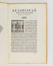 Load image into Gallery viewer, VETTORI, Piero Trattato … delle lodi et della coltivatione de gl’ulivi.