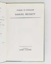 Load image into Gallery viewer, BECKETT, Samuel. Poems in English.