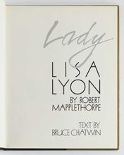 Load image into Gallery viewer, MAPPLETHORPE, Robert; Bruce CHATWIN ( text ). Lady Lisa Lyon. [[bmid:2125388e]]