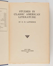Load image into Gallery viewer, LAWRENCE, D.H. Studies in Classic American Literature.