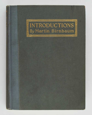 BIRNBAUM, Martin. Introductions. Painters Sculptors and Graphic Artists.