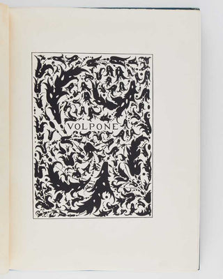 JONSON, Ben; Aubrey BEARDSLEY ( illustrator ); Vincent O'SULLIVAN. Volpone: or The Foxe. A new edition …