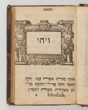 Load image into Gallery viewer, [HEBREW BIBLE.] םיטפושו עשוהי [Joshua and Judges.]