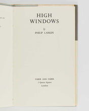 Load image into Gallery viewer, LARKIN, Philip. High Windows.