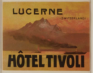 ANON. Hotel Tivoli, Lucerne (Switzerland).