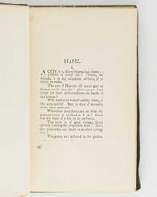 Load image into Gallery viewer, HAFEZ; Justin Huntly McCARTHY ( translator ). Ghazels from the Divan of Hafiz. [[bmid:2125990b]]