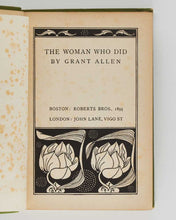 Load image into Gallery viewer, ALLEN, Grant. The Woman Who Did. [[bmid:2126050b]]