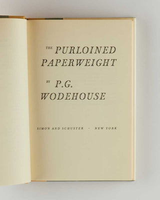 WODEHOUSE, P.G. The Purloined Paperweight. [[bmid:2126203c]]