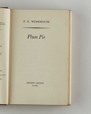 WODEHOUSE, P.G. Plum Pie. [[bmid:2126229b]]