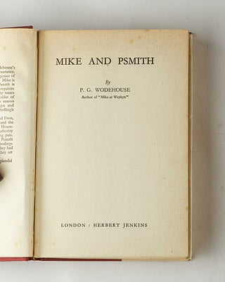 WODEHOUSE, P.G. Mike and Psmith. [[bmid:2126242b]]