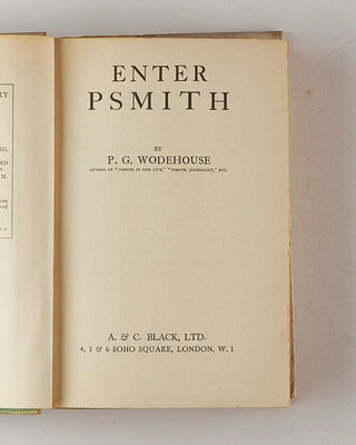 WODEHOUSE, P.G. Enter Psmith. [[bmid:2126291b]]
