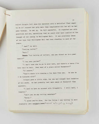 WODEHOUSE, P.G. Heavily annotated typescript and manuscript draft of The Girl in Blue . [[bmid:2126344g]]