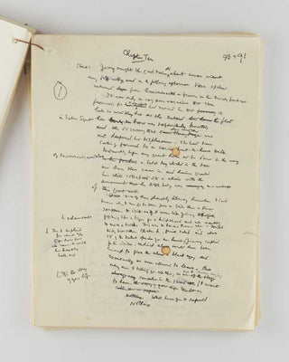 WODEHOUSE, P.G. Heavily annotated typescript and manuscript draft of The Girl in Blue . [[bmid:2126344h]]