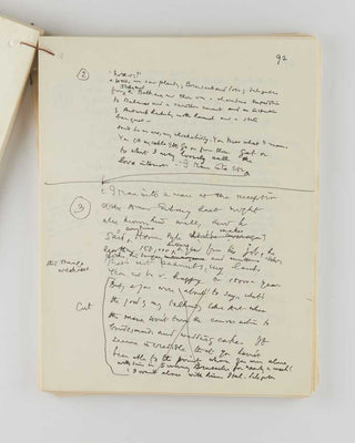 WODEHOUSE, P.G. Heavily annotated typescript and manuscript draft of The Girl in Blue . [[bmid:2126344i]]