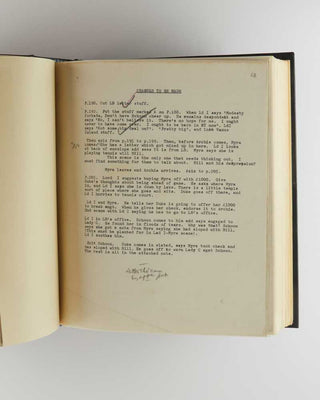WODEHOUSE, P.G. Annotated typescript draft of Service with a Smile . [[bmid:2126345c]]