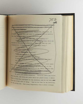 WODEHOUSE, P.G. Annotated typescript draft of Service with a Smile . [[bmid:2126345d]]