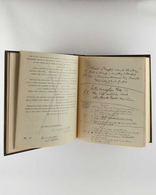 WODEHOUSE, P.G. Annotated typescript draft of Service with a Smile . [[bmid:2126345f]]