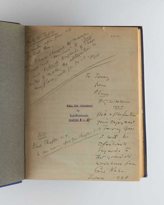 WODEHOUSE, P.G. Annotated typescript draft of Bill the Conqueror .