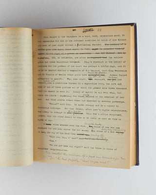 WODEHOUSE, P.G. Annotated typescript draft of Bill the Conqueror . [[bmid:2126346a]]