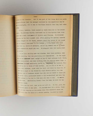 WODEHOUSE, P.G. Annotated typescript draft of Bill the Conqueror . [[bmid:2126346c]]