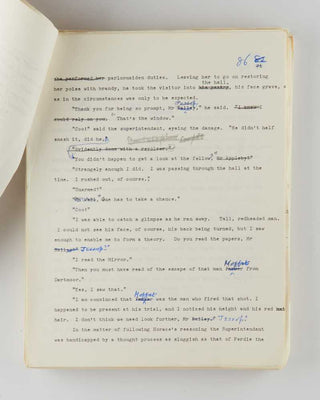 WODEHOUSE, P.G. Complete typescript draft of Do Butlers Burgle Banks ? [[bmid:2126348c]]