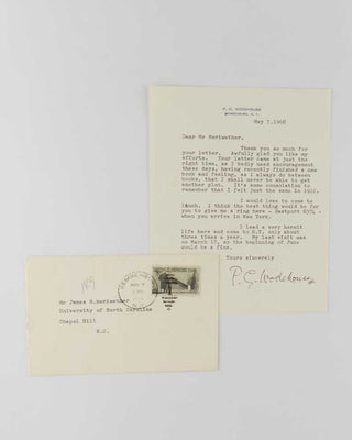 WODEHOUSE, P.G. Manuscript notes for A Pelican at Blandings . [[bmid:2126349j]]