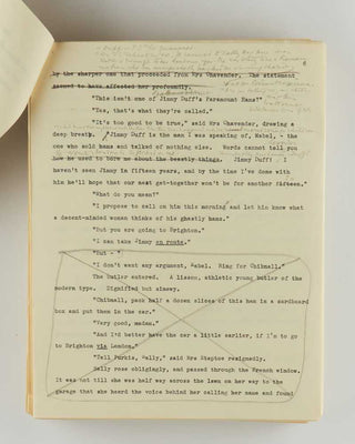 WODEHOUSE, P.G. Annotated typescript draft of Quick Service. [[bmid:2126351b]]