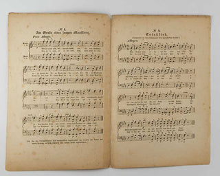 MUTH-RASMUSSEN, [Paul Diderich]. Zwei Lieder für 4 Männerstimmen und dem Studentensingverein in Copenhagen gewidmet von Muth-Rasmussen. [[bmid:2126410a]]