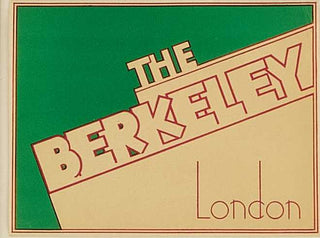 ANON. The Berkeley Hotel, London.