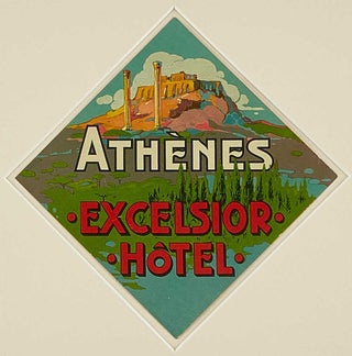 ANON. Excelsior Hotel, Athenes.