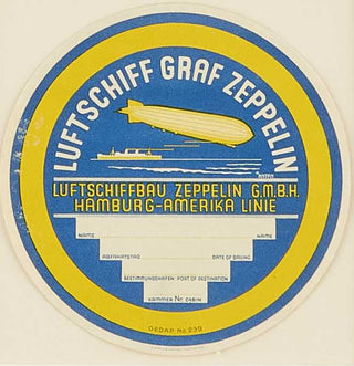 ANTON, Ottamar (1895-1976). Luftschiff Graf Zeppelin "round the World flight."