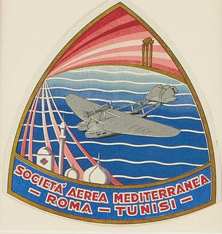 ANON. Societa Aerea Mediterranea, Roma -Tunisi.