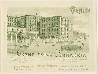 ANON. Grand Hotel Britannia, Venice.