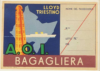 ANON. Lloyd Triestino, A.O.I, Africa Orientale Italiana.