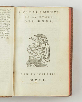 DONI, Anton Francesco. La Zucca del Doni. [[bmid:2126688c]]