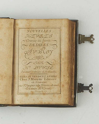 DUVAL, N[icolas]. Nouvelles heures gravées au burin, dédiées au Roy. [[bmid:2126701c]]