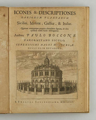 BOCCONE, Paolo. Icones & descriptiones rariorum plantarum Siciliae, Melitae, Galliae, & Italiae. [[bmid:2126710a]]