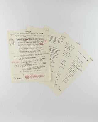 WODEHOUSE, P.G. Draft manuscript of ‘Chapter One’ (Chapter Three in the published novel) of Bachelor’s Anonymous .