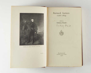 POWELL, Anthony (editor). Barnard Letters 1778–1824. [[bmid:2126924c]]