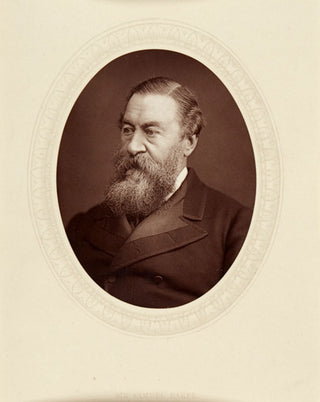 BAKER, Sir Samuel White -- LOCK AND WHITFIELD (photographers). 'Sir Samuel Baker', mounted woodburytype photographic portrait.