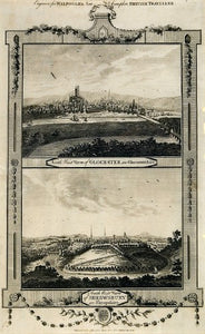 N W view of Gloucester; view of Shrewsbury